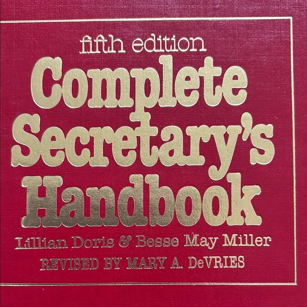 Complete Secretary's Handbook - Red Cover